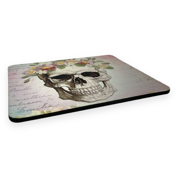 Sugar Skull Floral Computer Laptop Mouse Pad New‎ Custom Made OOAK - Picture 3 of 5